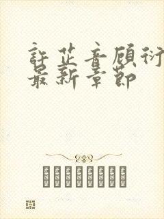 许芷音顾衍小说最新章节