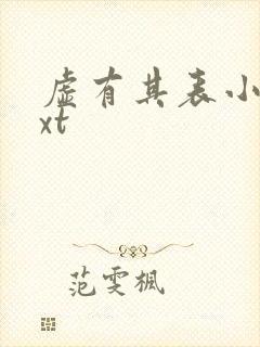 虚有其表小说txt