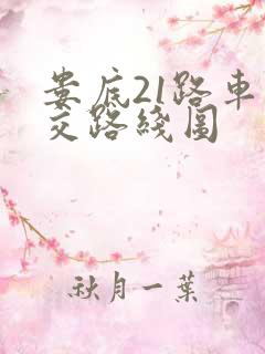 娄底21路车公交路线图