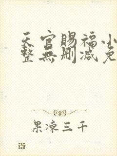 天官赐福小说完整无删减免费阅读