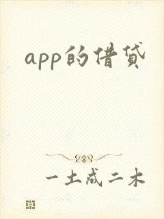 app的借贷