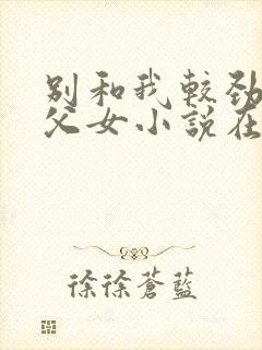 别和我较劲现言父女小说在线阅读