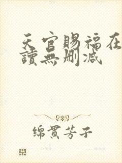 天官赐福在线阅读无删减