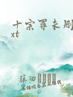 十宗罪未删减txt