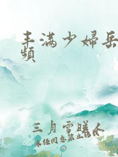 丰满少妇岳乱视频