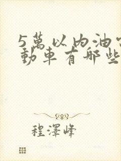 5万以内油电混动车有哪些