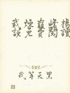 武炼巅峰杨开小说免费阅读无弹窗