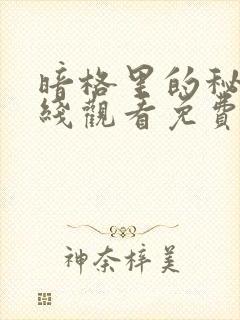 暗格里的秘密在线观看免费完整版