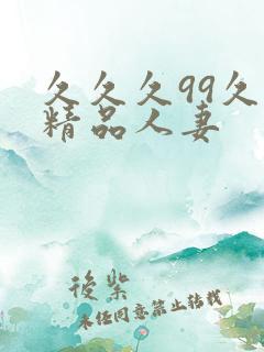 久久久99久久精品人妻