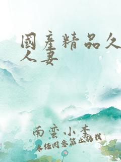 国产精品久久久人妻