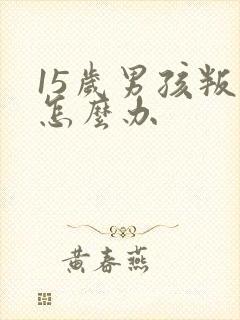 15岁男孩叛逆怎么办