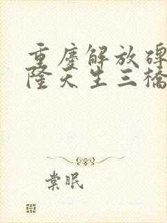 重庆解放碑到武隆天生三桥