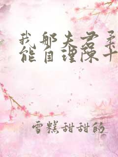 我那夫君柔弱不能自理陈十年