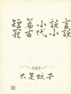 短篇小说言情甜宠古代小说