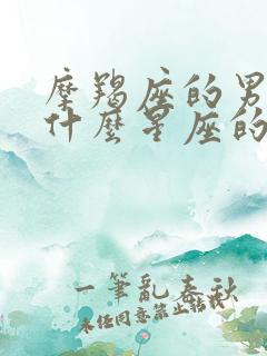 摩羯座的男生和什么星座的女生最般配