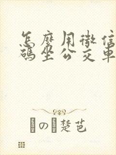 怎么用微信乘车码坐公交车