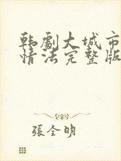 韩剧大城市的爱情法完整版在线看完