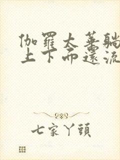 伽罗太华躺在床上下面还流东西