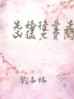 先婚后爱老公很凶猛免费阅读