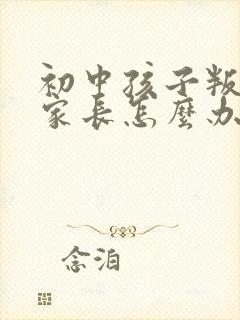 初中孩子叛逆骂家长怎么办