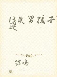 13岁男孩子叛逆