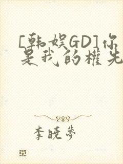 [韩娱GD]你是我的权先生