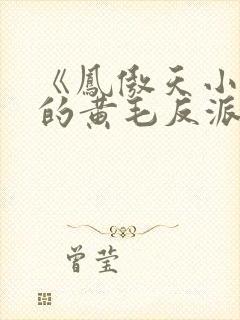 《凤傲天小说里的黄毛反派也想幸福》