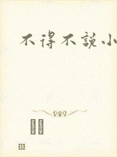 不得不说小说