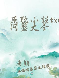 原耽小说txt网盘大全