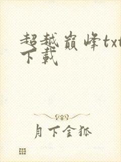 超越巅峰txt下载