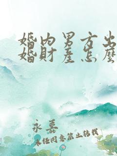 婚内男方出轨离婚财产怎么分割