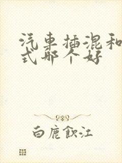 汽车插混和增程式哪个好