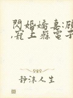 闪婚娇妻:顾少,宠上瘾电子书下载