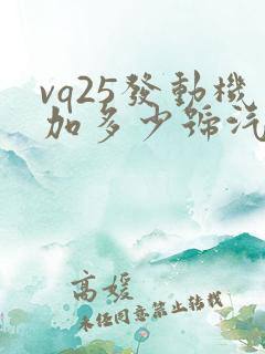 vq25发动机加多少号汽油