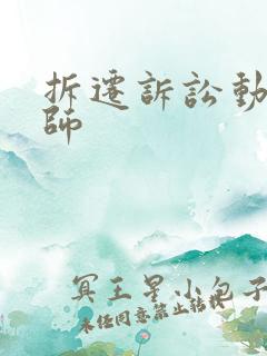 拆迁诉讼动迁律师