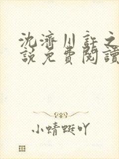 沈济川许之夏小说免费阅读最新章节