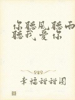 你听风听雨却不听我爱你