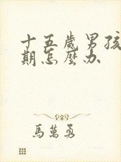 十五岁男孩叛逆期怎么办