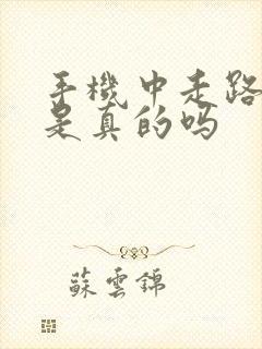 手机中走路赚钱是真的吗