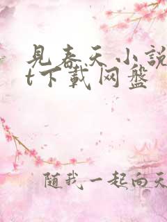 见春天小说txt下载网盘