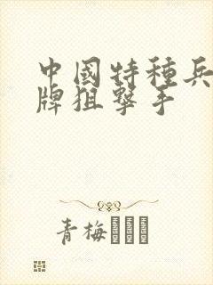 中国特种兵之王牌狙击手