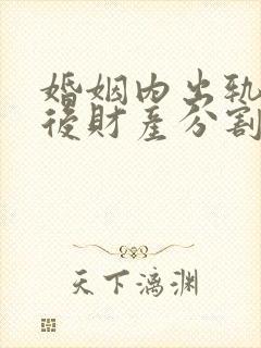 婚姻内出轨离婚后财产分割