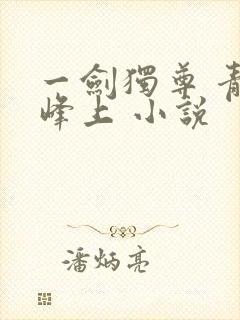 一剑独尊 青鸾峰上 小说