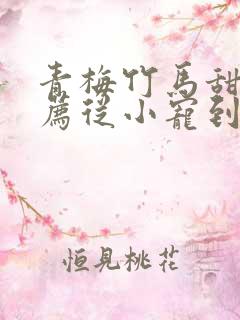 青梅竹马甜文推荐从小宠到大