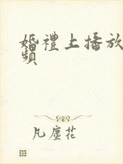 婚礼上播放的视频