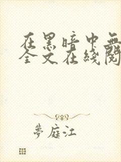 在黑暗中无删减全文在线阅读