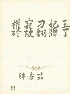 权宠刁妃王爷终于被翻牌了