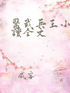 医武兵王小说阅读全文