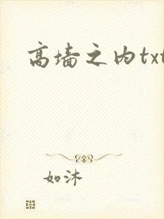 高墙之内txt