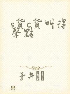 s货c货叫得大声点